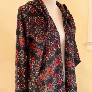 Cuddle Duds Size Small Printed Fleece Jacket Like NEW with Hood